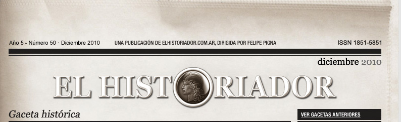 EL HISTORIADOR - Gaceta hist&oacute;rica